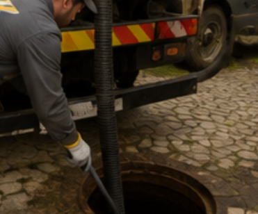 Limpeza e aspiração de fossas e caixas de esgoto